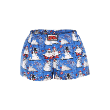 női bő szárú boxeralsók Styx art klasszikus gumipánt karácsonyi hóemberek (K1751) XL női alsó