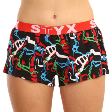  Női bő szárú boxeralsók Styx art sportos gumipánt Jungle (T1157) XL
