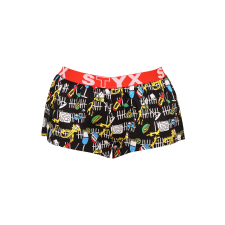 Női bő szárú boxeralsók Styx művészet sport party gumi (T1251) M női alsó