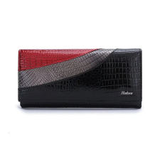  Női Bőr Pénztárca -ME580497- Fekete Lakk – Nagy Méret – pénztárca