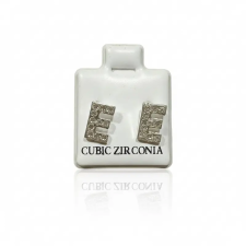  Női fülbevaló ezüst szín strasszköves E betű fülbevaló