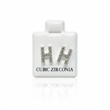  Női fülbevaló ezüst szín strasszköves H betű fülbevaló