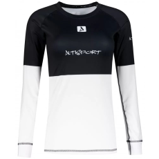  Női funkcionális termo t -póló hosszú ujjú prémium ALTISPORT VOJ/ALW051TER01 FEKETE -FEHÉR méret: XL