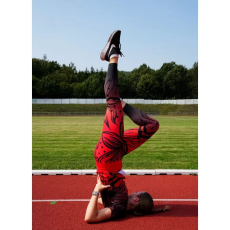  Női hosszú, prémium funkcionális leggings ALTISPORT VOJ/ALW045LEG01 PIROS ÉS FEKETE méret: XL