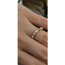  NŐI KARIKAGYŰRŰ GOLDEN AGE 14K ARANY CIRKÓNIA KŐVEL gyűrű