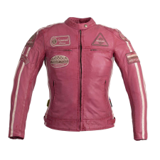  Női motoros bőrkabát W-TEC Sheawen Lady Pink rózsaszín XXL motoros kabát