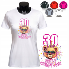  NŐI NYOMTATOTT PÓLÓ - DESIGN 30 ÉVES AJÁNDÉK - L női póló