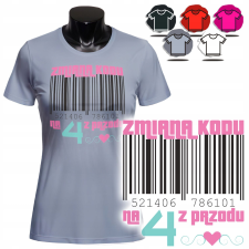 NŐI NYOMTATOTT PÓLÓ - DESIGN AJÁNDÉK SZÜLETÉSNAP 40 KÓD - XXL női póló