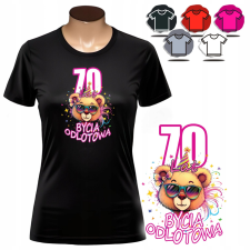 NŐI NYOMTATOTT PÓLÓ - MINTA 70 ÉVES AJÁNDÉK - XL női póló