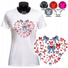  NŐI NYOMTATOTT PÓLÓ - SZÍV MINTA MASNI AJÁNDÉK - XS női póló