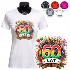 NŐI NYOMTATOTT PÓLÓ - SZÜLETÉSNAPI AJÁNDÉK ÉLET 60 UTÁN - 3XL női póló