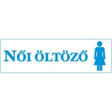  Női öltöző - öntapadó, 250*80mm információs tábla, állvány