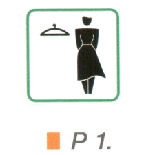  Nöi öltözö P1 információs címke