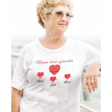  Női póló anyák napjára - Mama szivecskéi