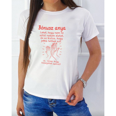  Női póló nevelőanyának - Bónusz anya