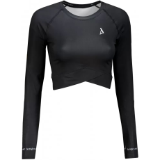  Női prémium, hosszú ujjú funkcionális crop felső ALTISPORT VOJ/ALW000TR04 FEKETE méret: XS