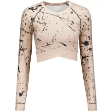  Női prémium, hosszú ujjú funkcionális crop felső ALTISPORT VOJ/ALW034TR04 BARNA méret: M