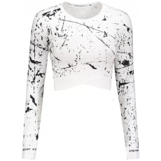  Női prémium, hosszú ujjú funkcionális crop felső ALTISPORT VOJ/ALW034TR04 FEHÉR méret: M