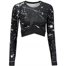  Női prémium, hosszú ujjú funkcionális crop felső ALTISPORT VOJ/ALW034TR04 FEKETE méret: S