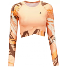  Női prémium, hosszú ujjú funkcionális crop felső ALTISPORT VOJ/ALW039TR04 NARANCS méret: L