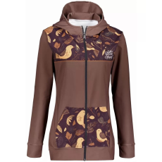  Női pulóver a zip prémiumon ALTISPORT VOJ/ALW062MI02 BARNA méret: XS