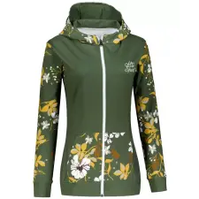  Női pulóver a zip prémiumon ALTISPORT VOJ/ALW063MI02 KHAKI méret: S női pulóver, kardigán