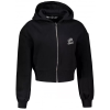  Női rövid, túlméretezett pulóver ALTISPORT BYB/ALW056BY237 FEKETE méret: XXL