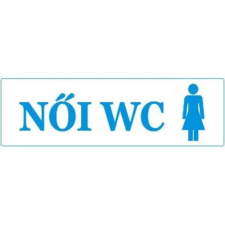  Női wc - öntapadó, 250*80mm információs tábla, állvány