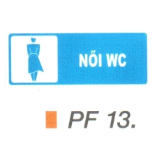 Nöi WC PF13 információs címke