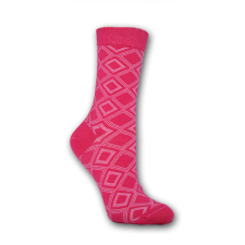 Női zokni - pamut bokazokni - 39-42 - pink káró mintás - Evidence női zokni