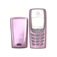 Nokia 6510 elő+akkuf, Előlap, világos lila mobiltelefon, tablet alkatrész