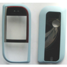 Nokia 7610 elő+akkuf, Előlap, világoskék mobiltelefon, tablet alkatrész
