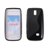 Nokia Asha 308/Asha 309, Szilikon tok, S-Case, fekete