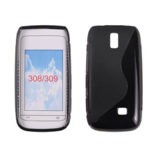 Nokia Asha 308/Asha 309, Szilikon tok, S-Case, fekete tok és táska