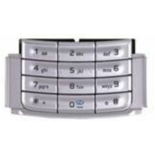 Nokia N95 alsó, Gombsor (billentyűzet), ezüst mobiltelefon, tablet alkatrész