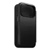 Nomad Modern Folio iPhone 18 Pro fekete bőr flip tok