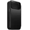 Nomad Modern Folio iPhone 18 Pro Max fekete bőr flip tok