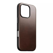 Nomad Modern Leather Horween iPhone 16 Pro case Rustic Brown tok és táska