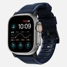 Nomad Rugged Apple Watch S4/S5/S6/S7/S8/S9/SE/Ultra Szíj 42/44/45/49mm - Kék/Fekete (NM01295785) okosóra kellék