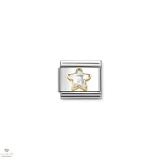 Nomination "Fehér csillag" charm - 030614-010 medál