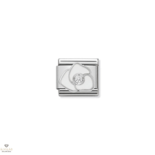 Nomination &quot;Fehér rózsa&quot; charm - 330305-06 egyéb ékszer