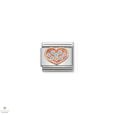 Nomination &quot;Köves szív&quot; charm - 430302-13 medál