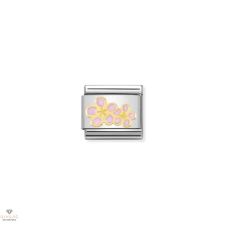 Nomination &quot;Rózsaszín virágok&quot; charm - 030278-16 medál