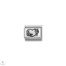 Nomination "Szív virágokkal" charm - 330111-28 egyéb ékszer