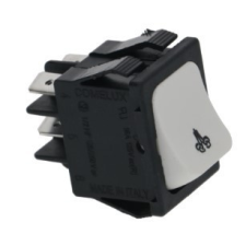 Non branding FEHÉR BIPOLÁRIS NYOMÓGOMB 16A 250V kisháztartási gépek kiegészítői