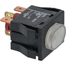 Non branding fehér monopoláris nyomógomb 16A 250V beépíthető gépek kiegészítői