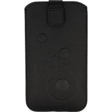 Noname Apple iPhone XR DEKO Kihúzós Bőrtok - Fekete (7550) tok és táska