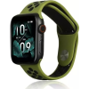 Noname Beline Apple Watch Sport Szilikon Óraszíj 38/40/41mm Zöld/Fekete (5904422919870)