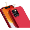 Noname Hurtel Szilikon Tok Puha, Rugalmas Gumi Borítás iPhone 12 Pro Max Piros (52057-uniw)