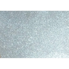 Noname Kreatív dekorgumilap öntapadós 20x30 cm 2 mm glitteres fehérarany dekorgumi